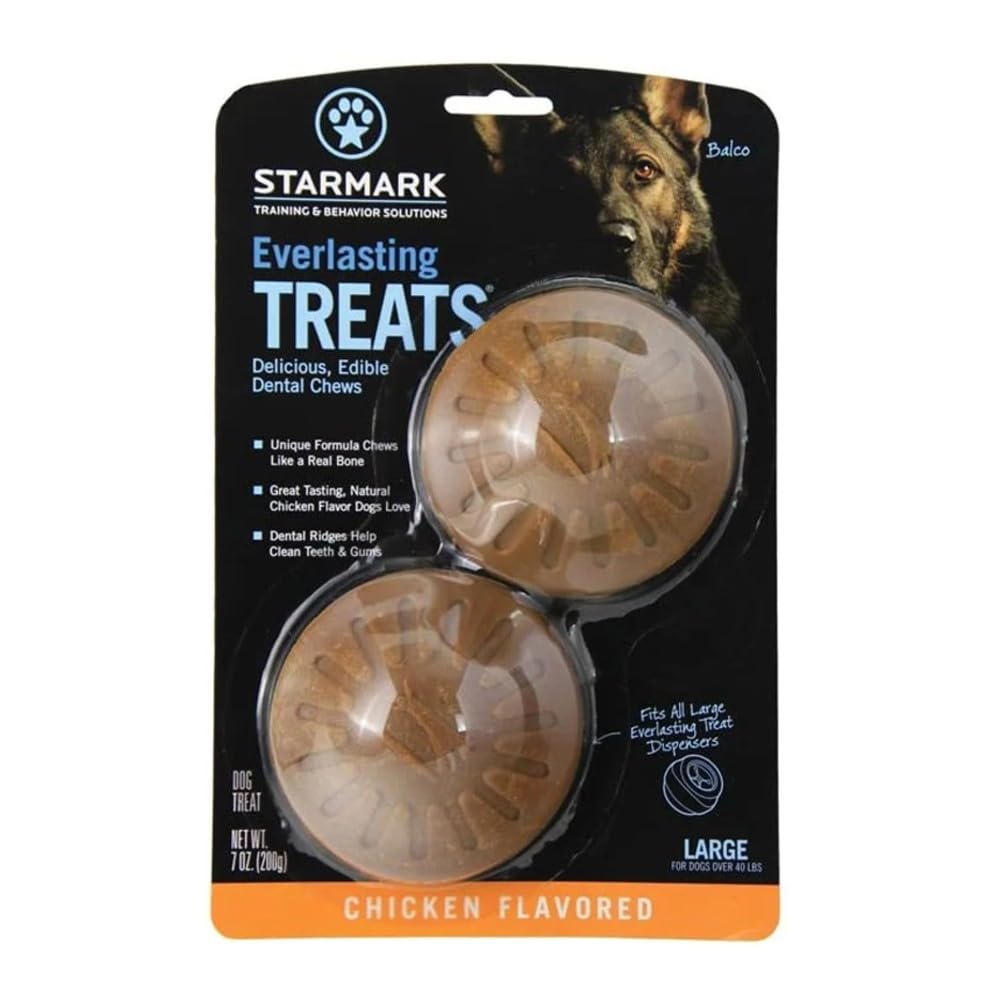 Friandises Starmark éternelles pour poulet grandes – récompense durable et soutien potentiel à l'hygiène dentaire