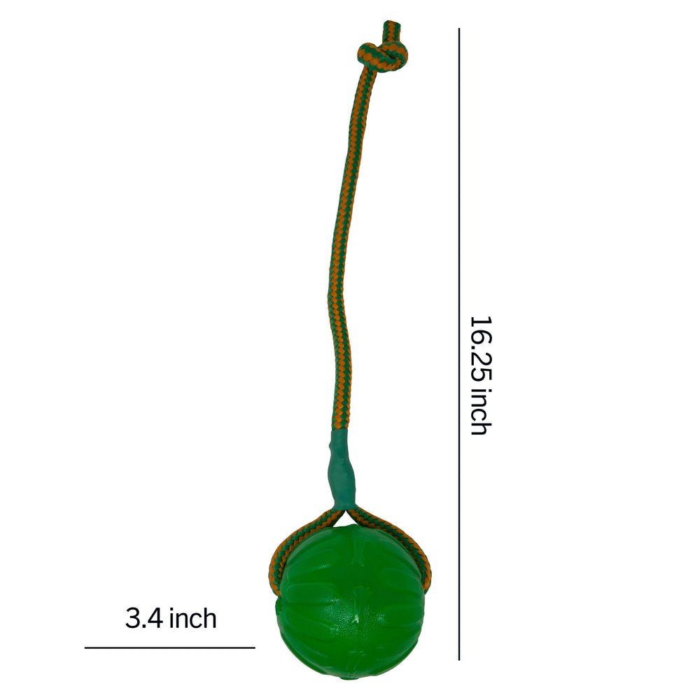 Starmark Jouet chien, balle et corde, parfait pour jeux actifs.