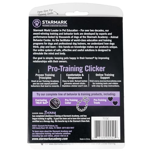 Starmark Pro-Training Clic avec attache-clefs pratique pour emporter partout.