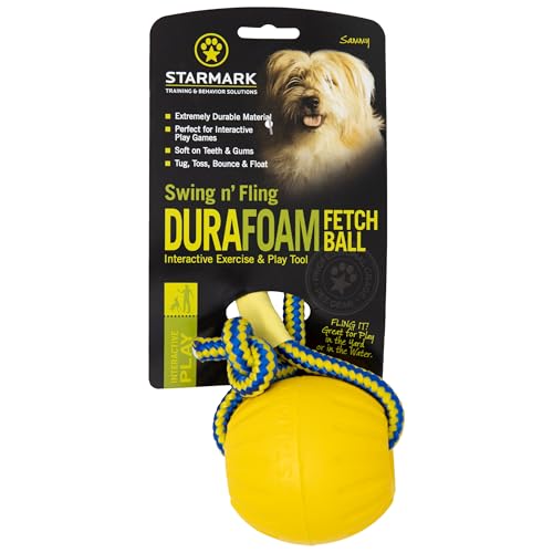 Starmark Swing 'n Fling DuraFoam: balle large adaptée aux chiens plus lourds