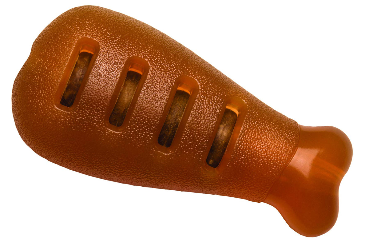 Starmark Pied-dinde marron, jouet durable avec insert possible de friandises.