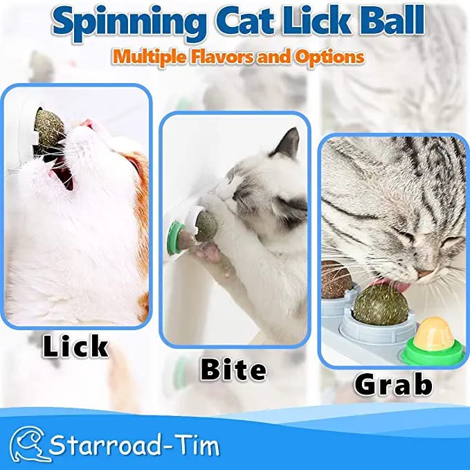 STARROAD-TIM balle-catnip réutilisable et facile à repositionner sur surfaces propres.