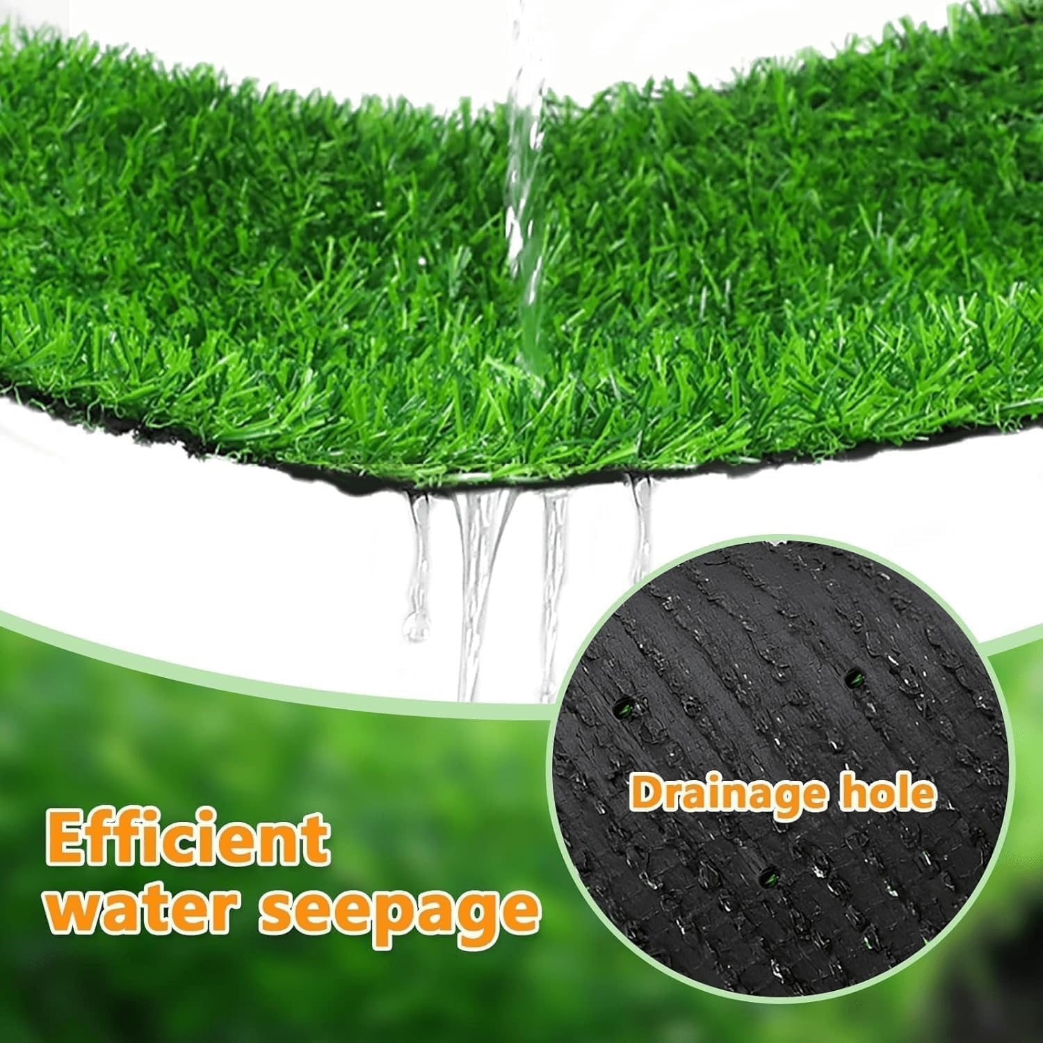 STARROAD-TIM drainage-perméable — gazon facile à nettoyer et évacue rapidement les liquides.