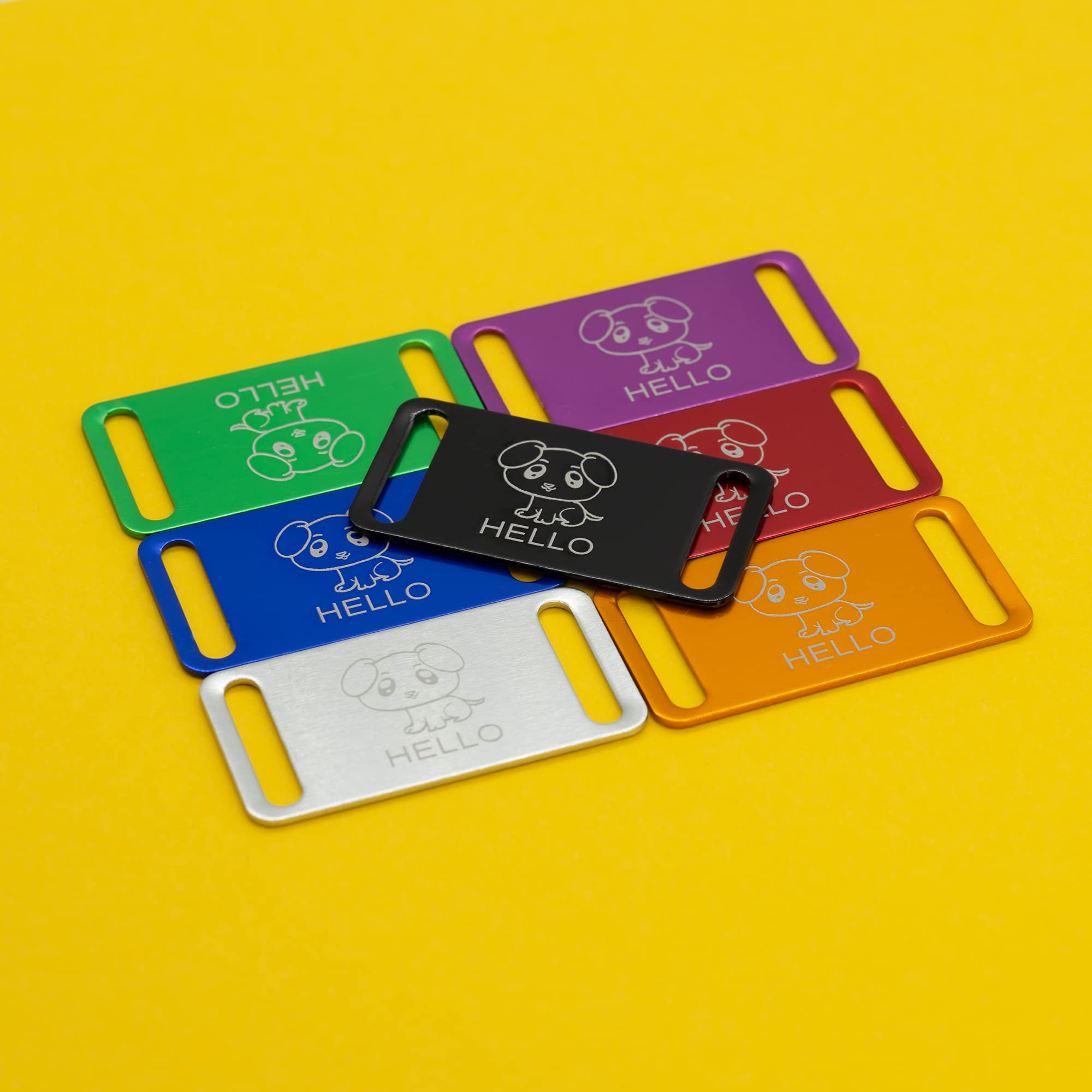StayMax dog tag aluminium compatible gravure laser pour détails précis.
