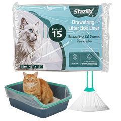 Stazilix XL 46x19: doublure résistante et étanche pour bac à litière.