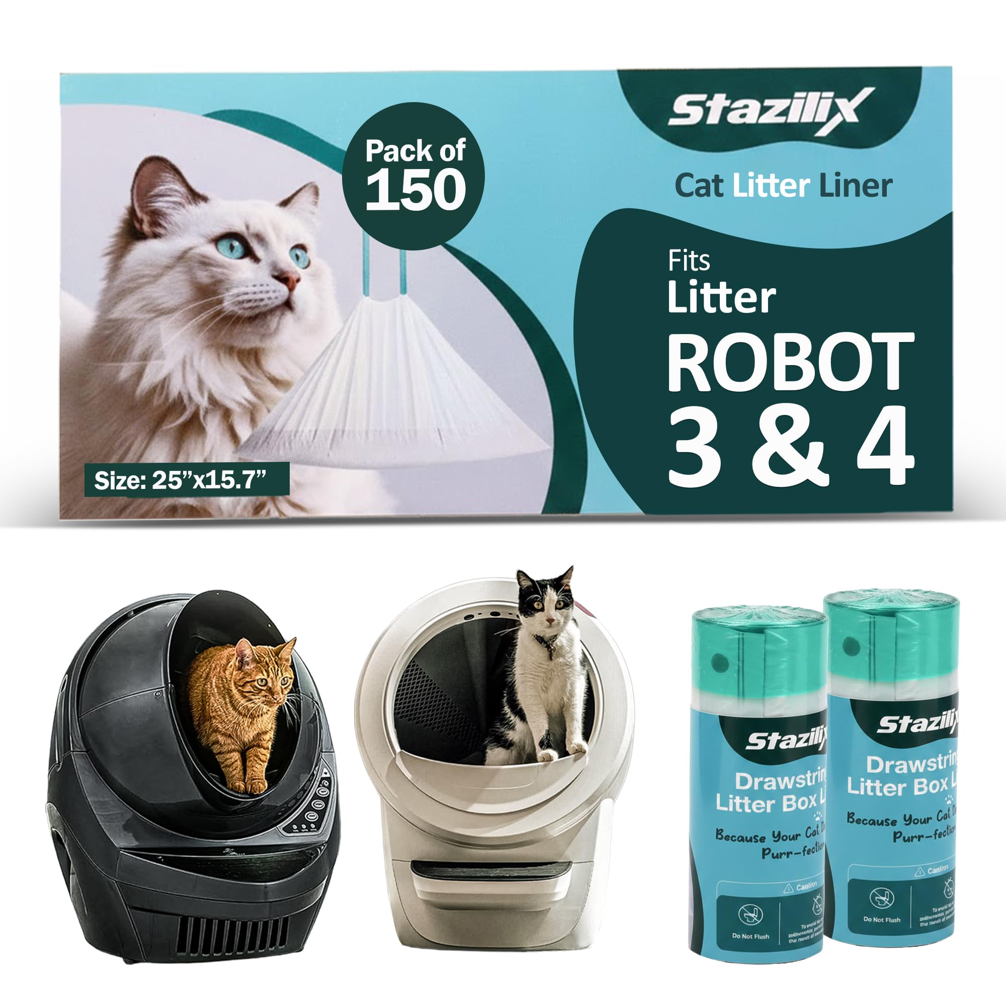 Stazilix liner litiere extrafort compatible Litter Robot 3 et 4.