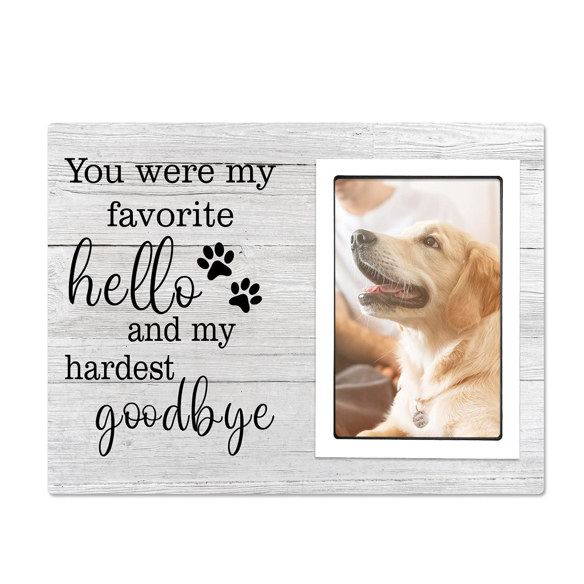 SteadStyle Cadre memorial chien 4x6 pour afficher votre photo et garder le souvenir.