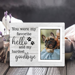 SteadStyle Cadre memorial chien bois durable pour un souvenir chaleureux au quotidien.