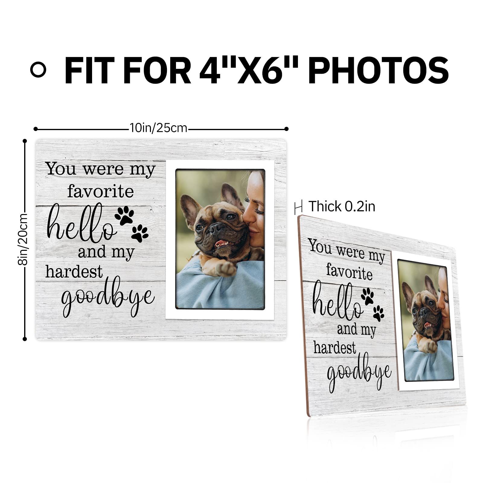 SteadStyle Cadre memorial chien emotion, pour exprimer l'amour durable.