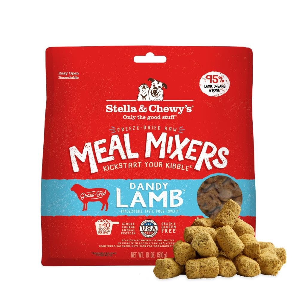 Stella & Chewy's agneau lyophilise: garniture appétissante pour chiens difficiles.