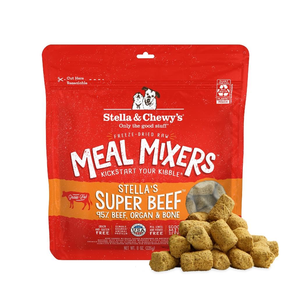 Packshot Stella & Chewy's boeuf lyophilisé – emballage pratique pour acheteurs