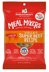 Stella & Chewy's boeuf seche morceaux, texture croustillante attirant les chiens difficiles.