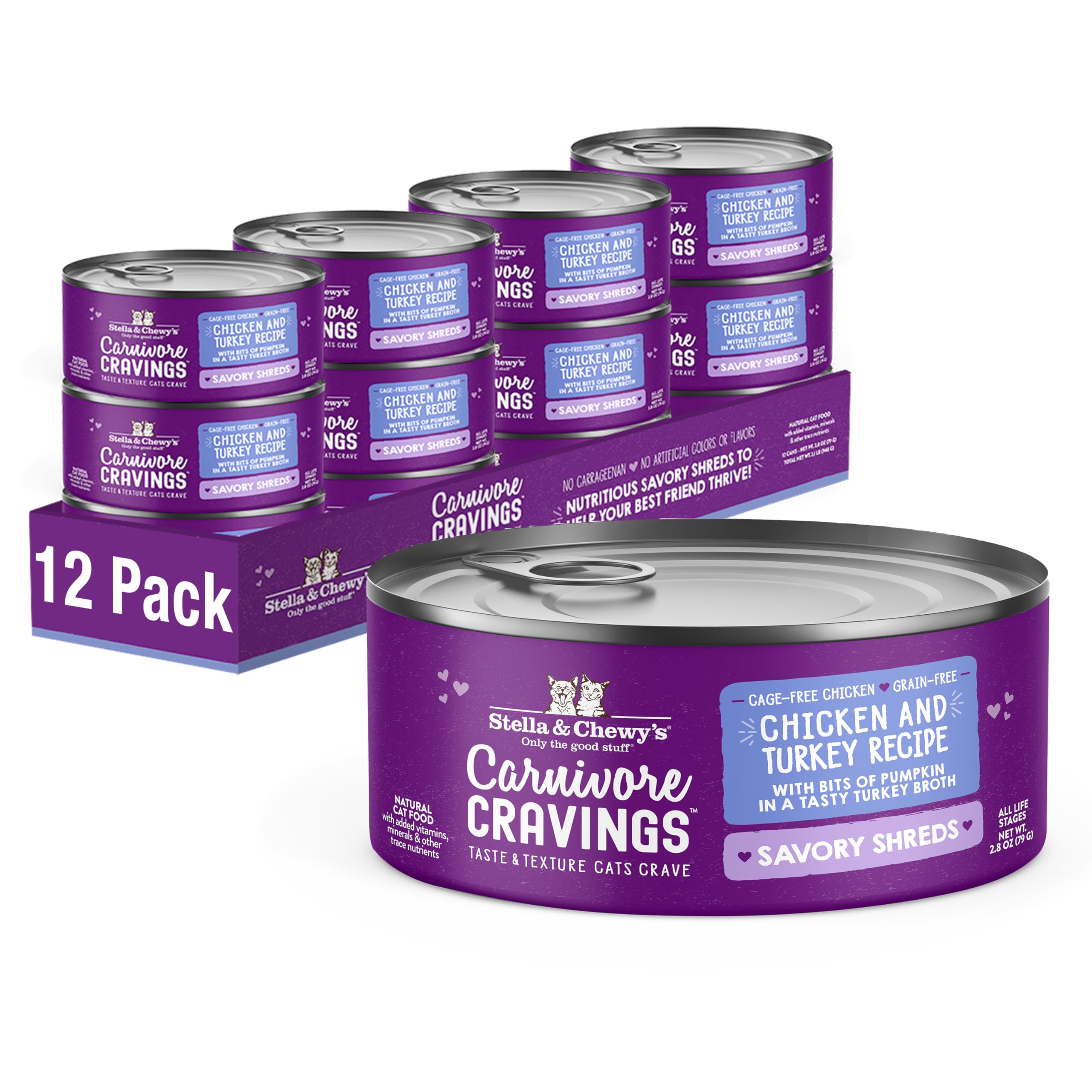 Stella & Chewy's Carnivore Cravings bouillon humide pour hydratation.
