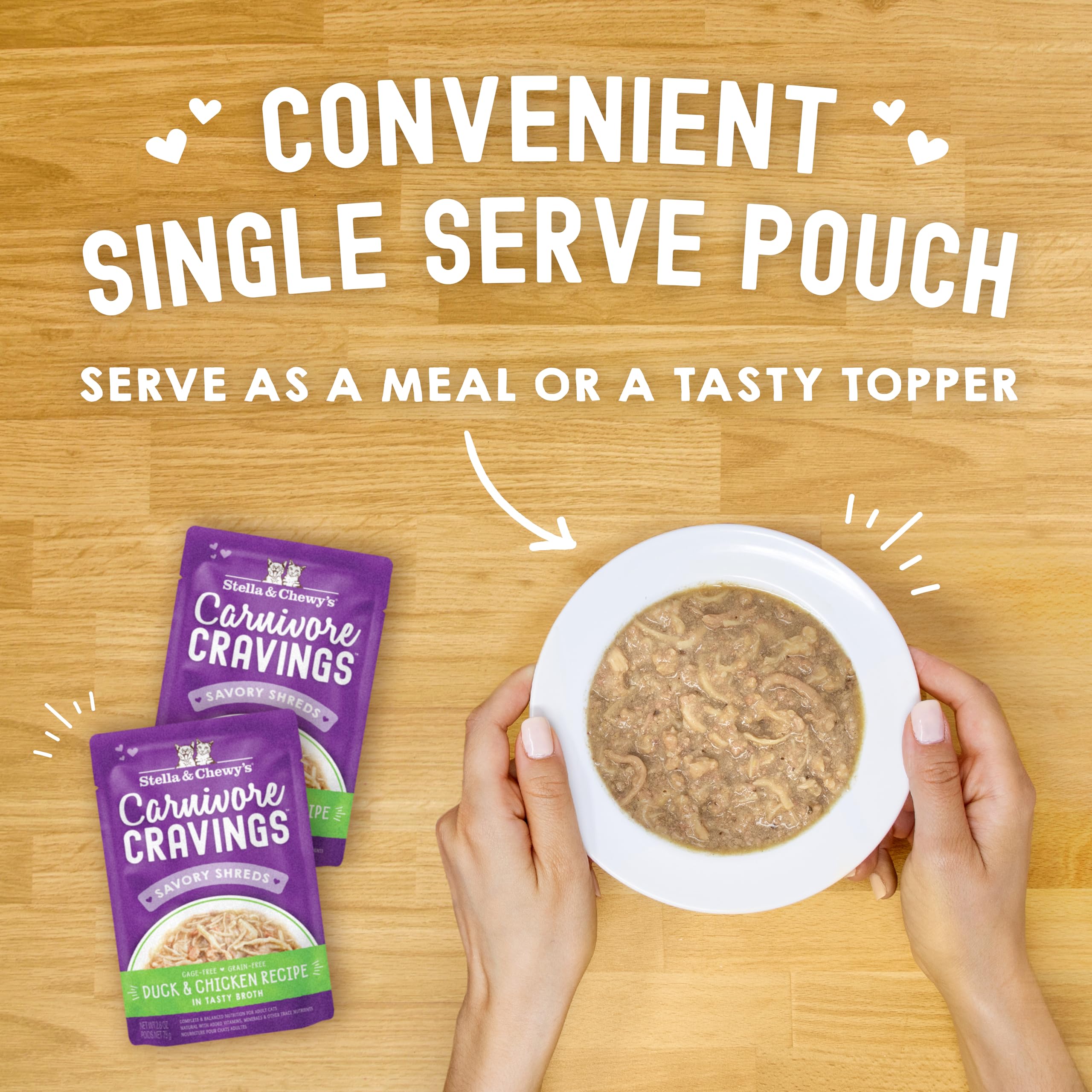 Stella & Chewy's Carnivore Cravings emballage pratique, fraîcheur préservée