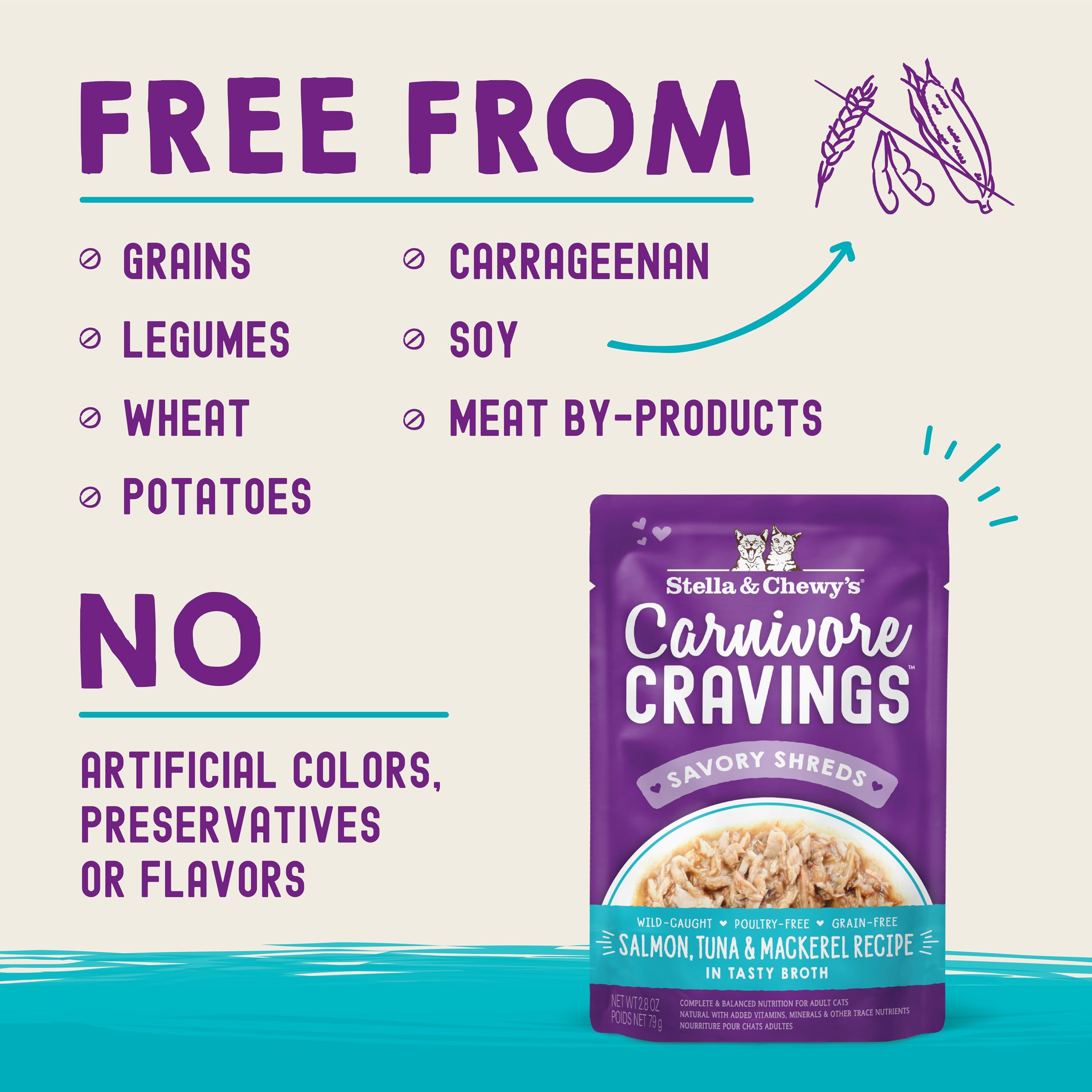 Stella & Chewy's Carnivore Cravings : portion 2,8 oz pour dosage journalier simple.