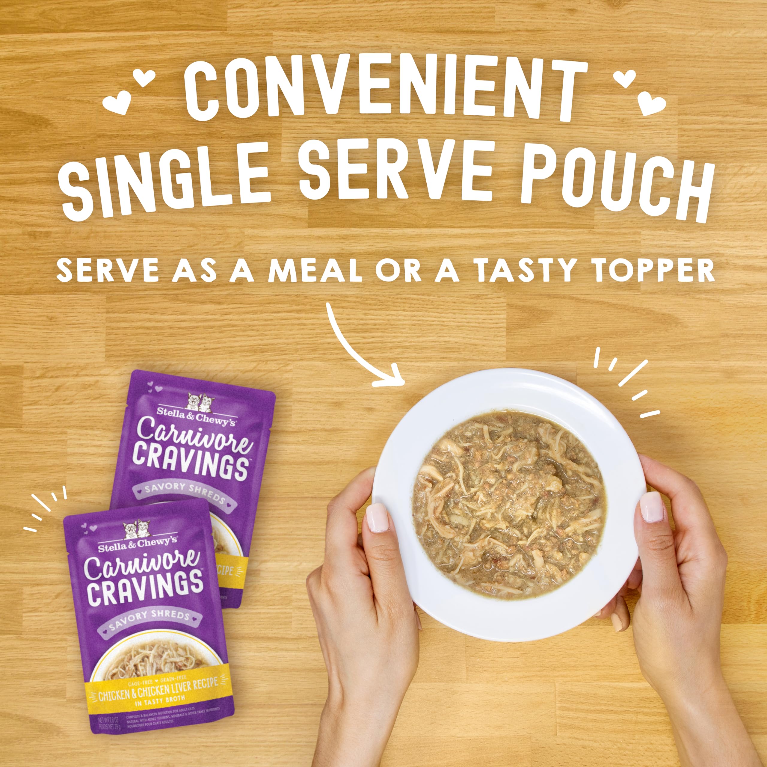 Texture riche rappelant la nature, pour chats gourmets et exigeants.