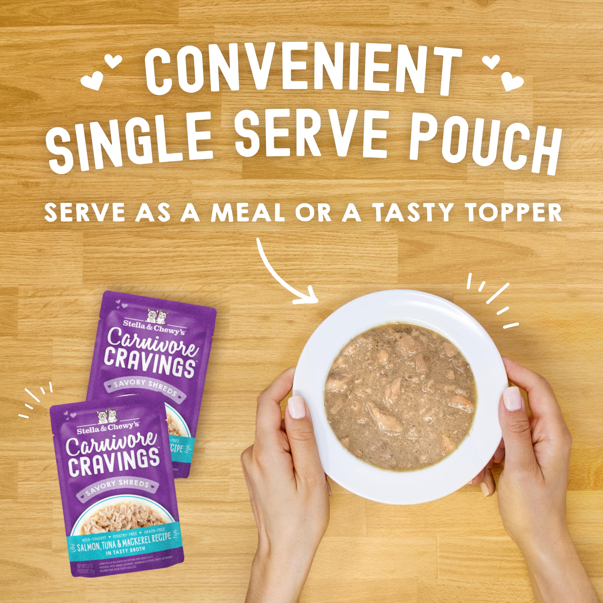 Stella & Chewy's Carnivore Cravings : idéal lors de transitions alimentaires.