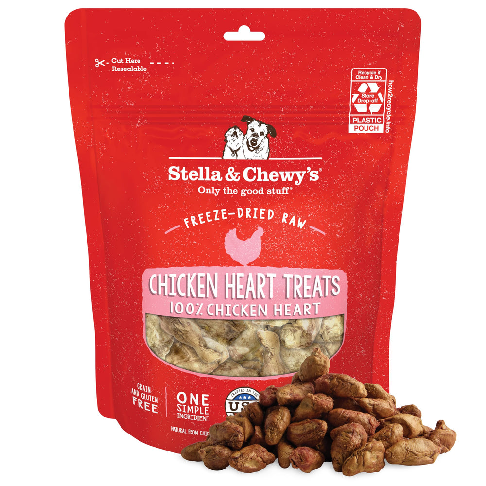 Stella & Chewy's Coeur de poulet lyophilisé dans sachet de 3oz.