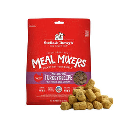 Stella & Chewy's dinde lyophilisée – morceaux croquants pour enrichir les repas.