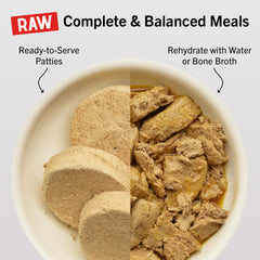 Ingrédients frais et biologiques avec fruits et légumes chez Stella & Chewy's.