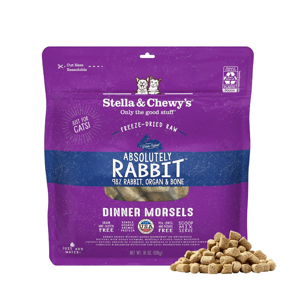 Stella & Chewy's lapin, morsures croquantes, récompense protéinée idéale