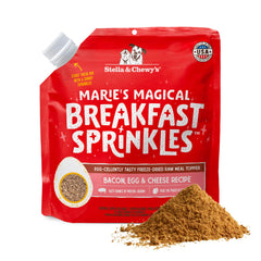 Stella & Chewy's Marie's Magical Breakfast Sprinkles au bacon, pour réveiller l'appétit au petit-déjeuner.