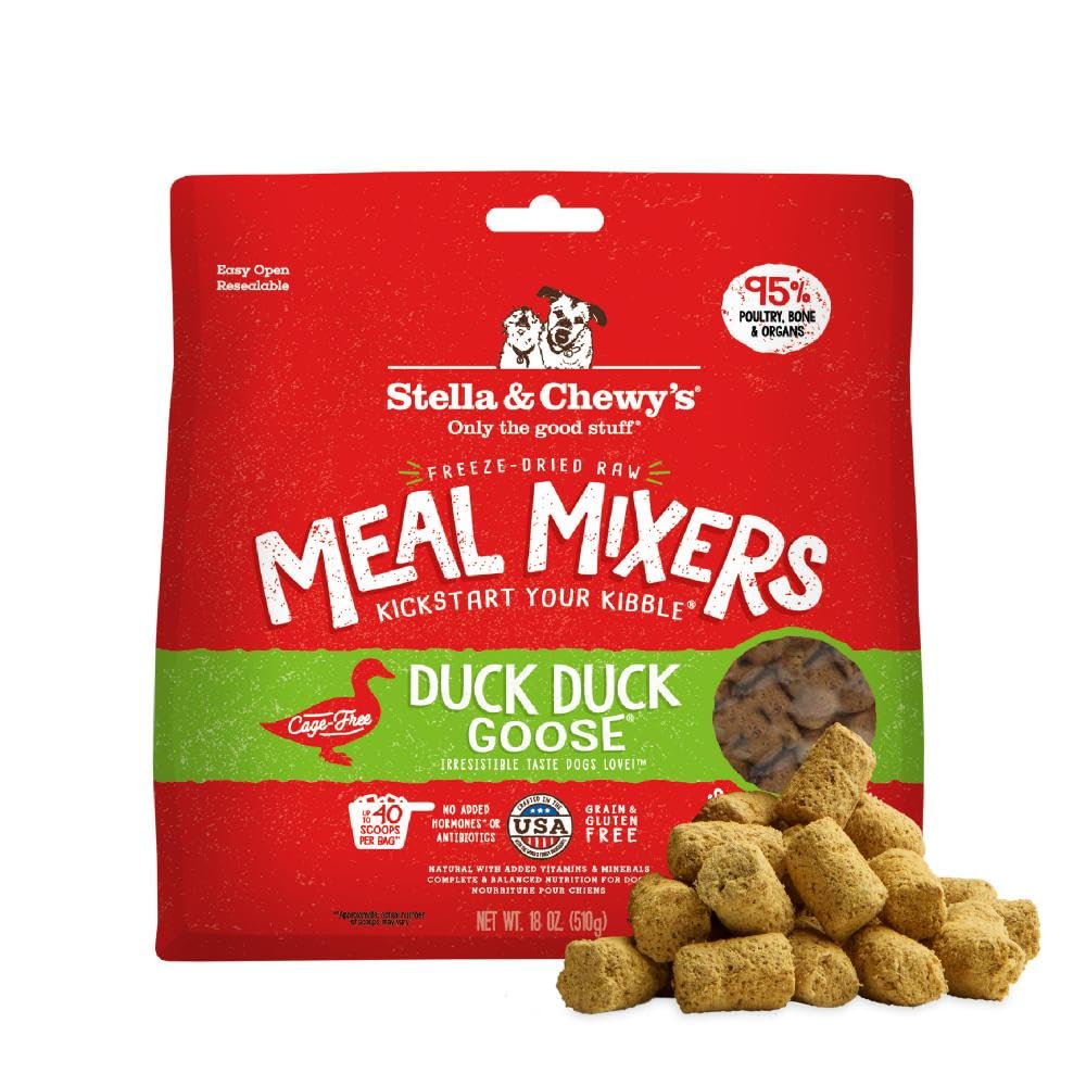 Stella & Chewy's Canard et Oie — emballage attirant pour chiens difficiles