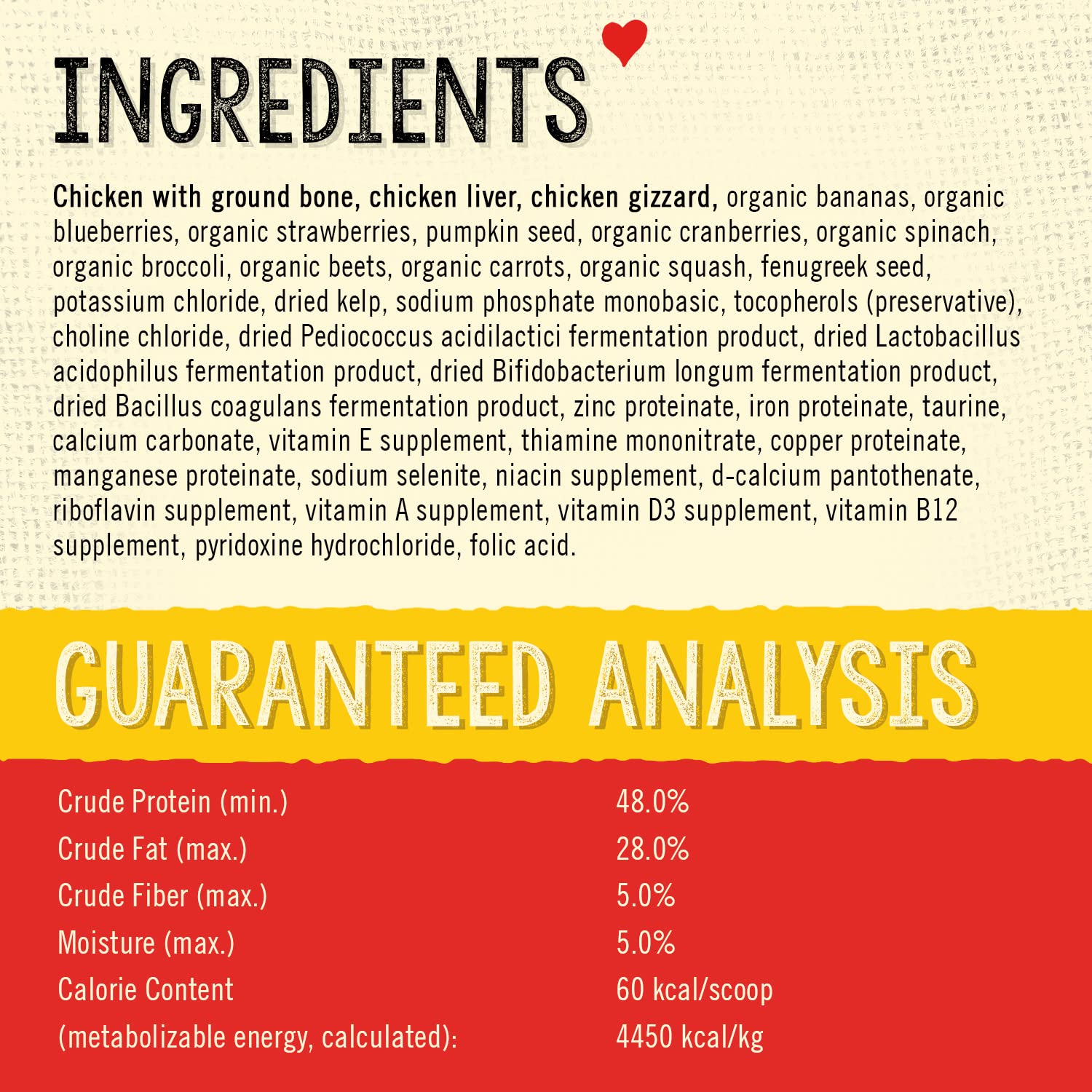 Stella & Chewy's Meal Mixers, fruits et légumes organiques visibles, soutien naturel des antioxydants.