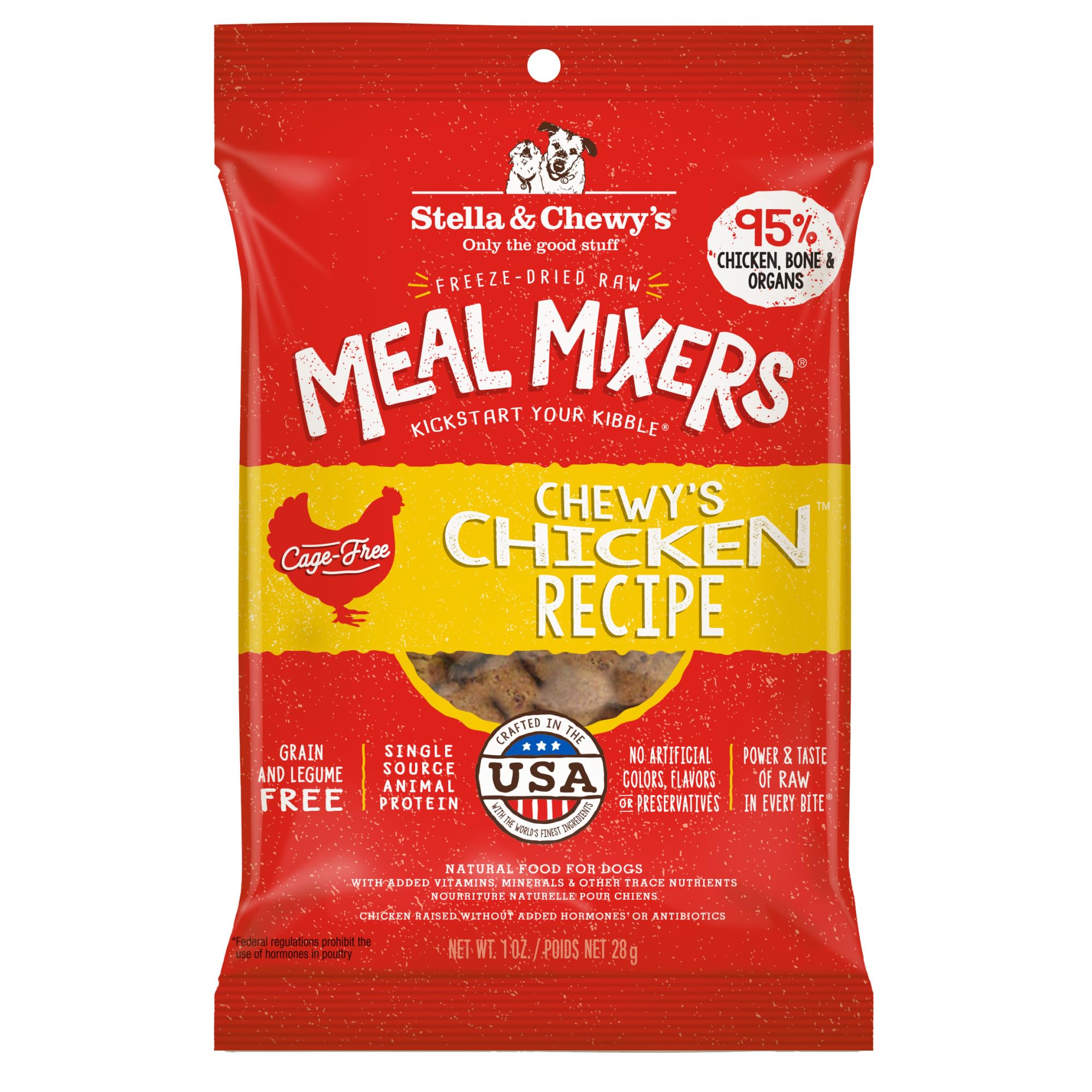 Stella & Chewy's Meal Mixers au poulet sans cages, lyophilisé et riche en protéines.
