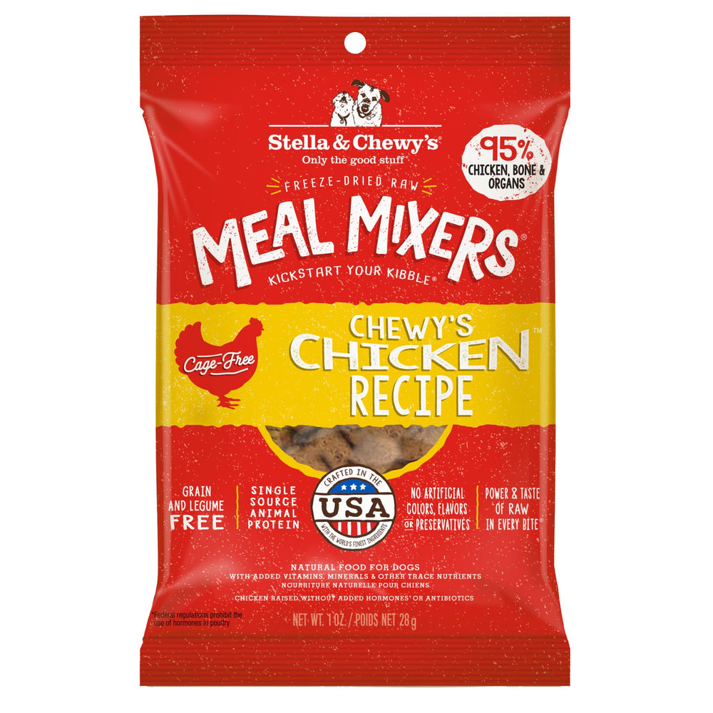 Stella & Chewy's Meal Mixers au poulet sans cages, lyophilisé et riche en protéines.