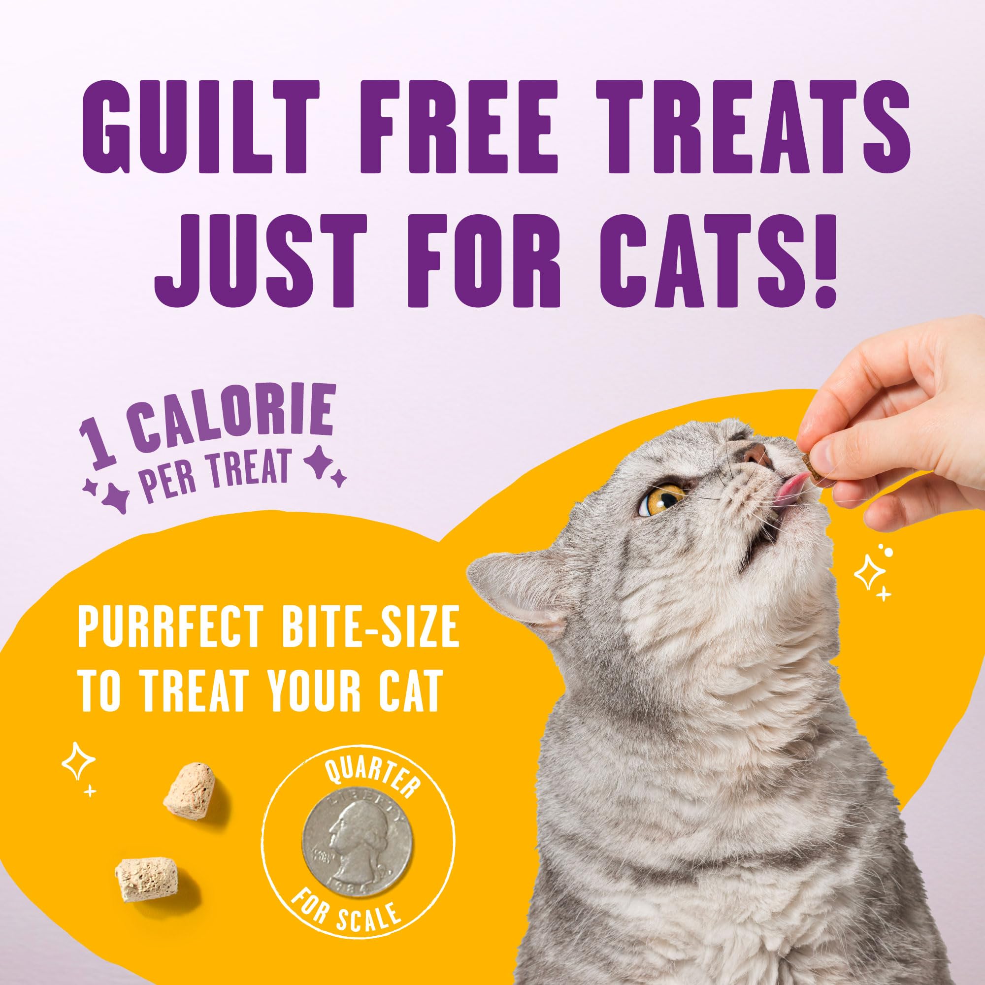 Stella & Chewy's Meowfulls une calorie par bouchée, récompense légère.