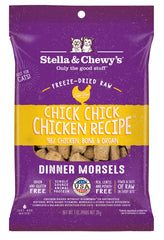 Morceaux Stella & Chewy's poulet séché, appétit déclenché et protéines naturelles.