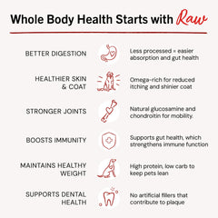 Probiotiques et oméga dans Stella & Chewys Patties, soutien peau et digestion.