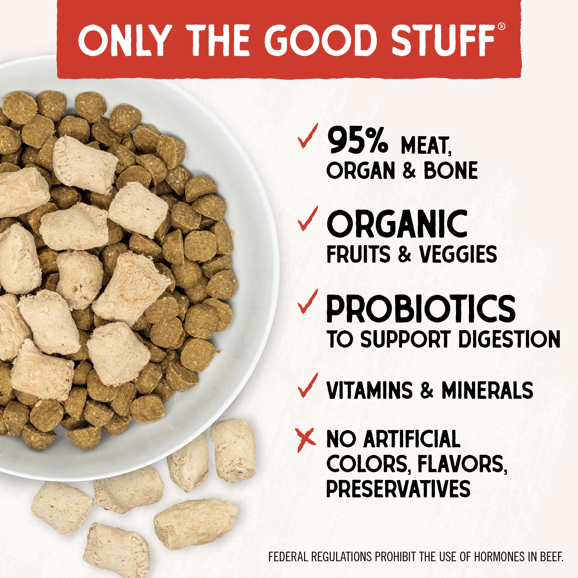 Probiotiques ajoutés pour soutenir la digestion des chiens.