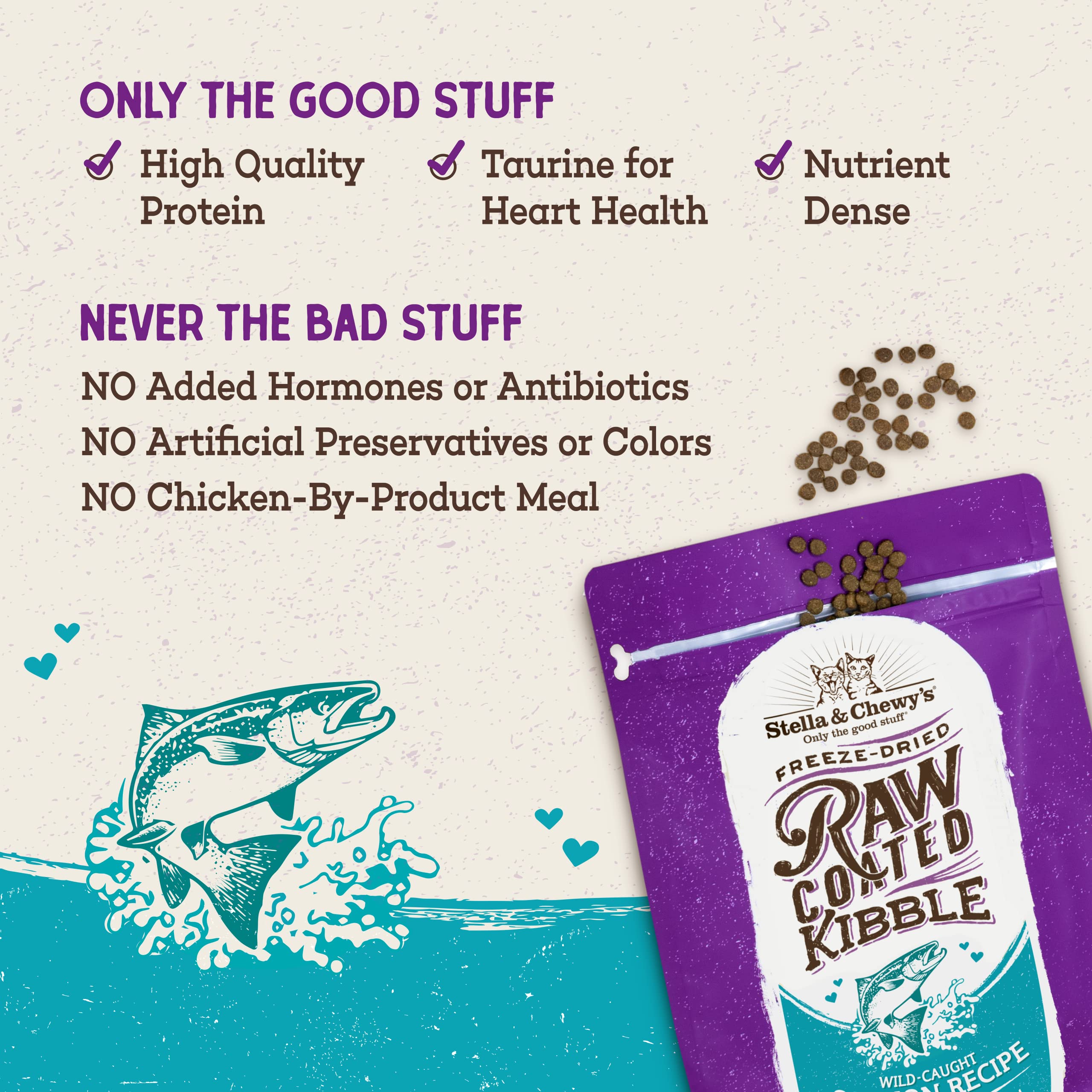 Stella & Chewy's probiotiques et fibres naturelles pour une digestion douce.