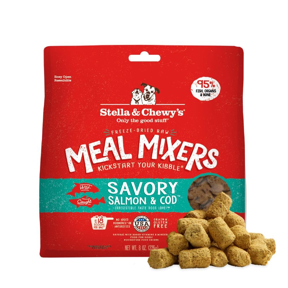 Stella & Chewy's Saumon-Cod alimentation-seche, nutrition riche et pratique pour chien
