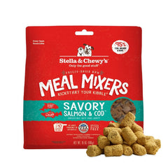 Stella & Chewy's saumon-cod-morceaux-seches: stimule l'appétit chez les chiens difficiles.