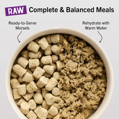 Stella & Chewy's saumon sauvage et poulet élevage libre, protéines naturelles.