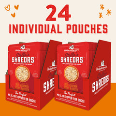 Stella & Chewy's Shredrs ouverture de poche pour service pratique.