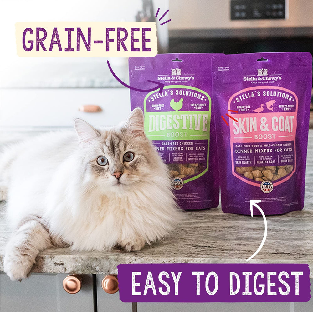 Stella & Chewy's Solutions soutien santé globale avec oméga et taurine.