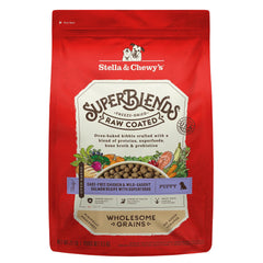 Emballage Stella & Chewy's SuperBlends pour chiot, pratique et stockable.