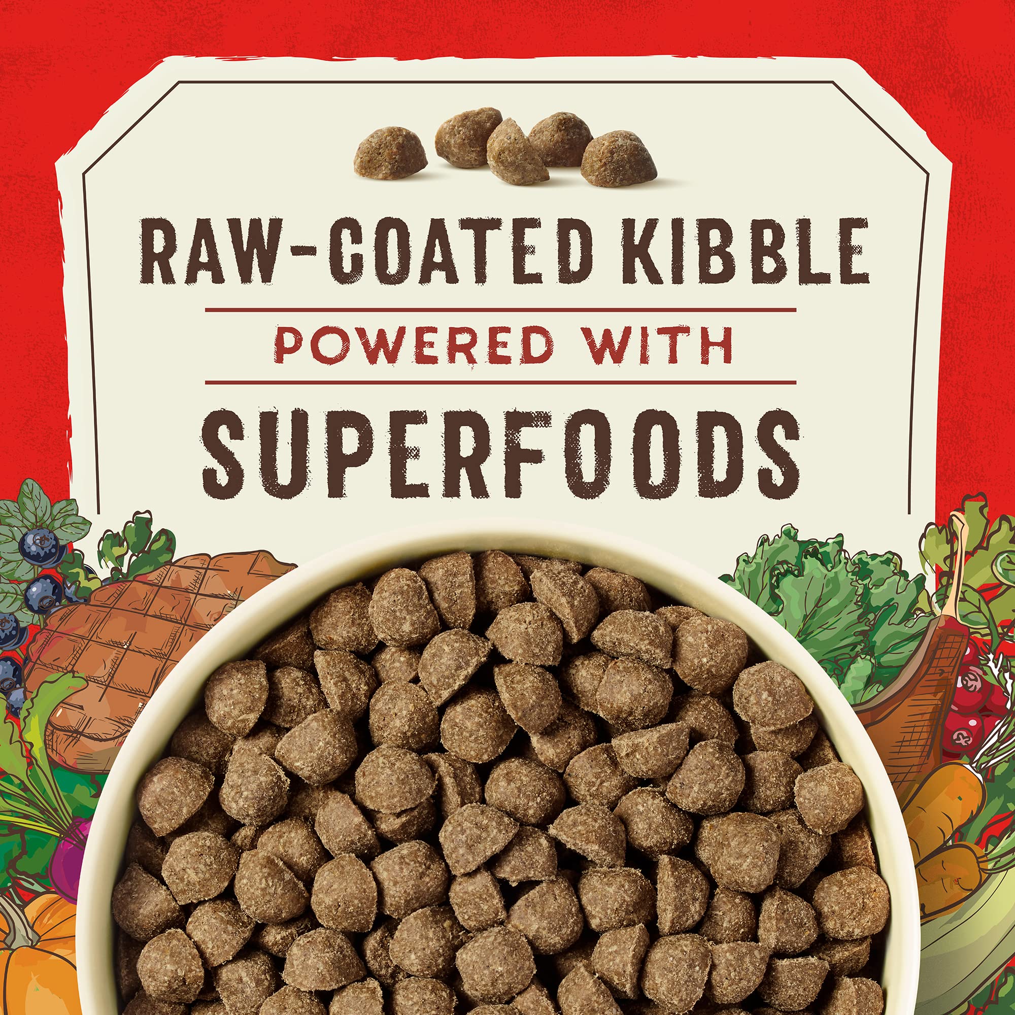 Stella et Chewy's SuperBlends ingrédients superaliments quinoa et myrtilles soutiennent l'énergie