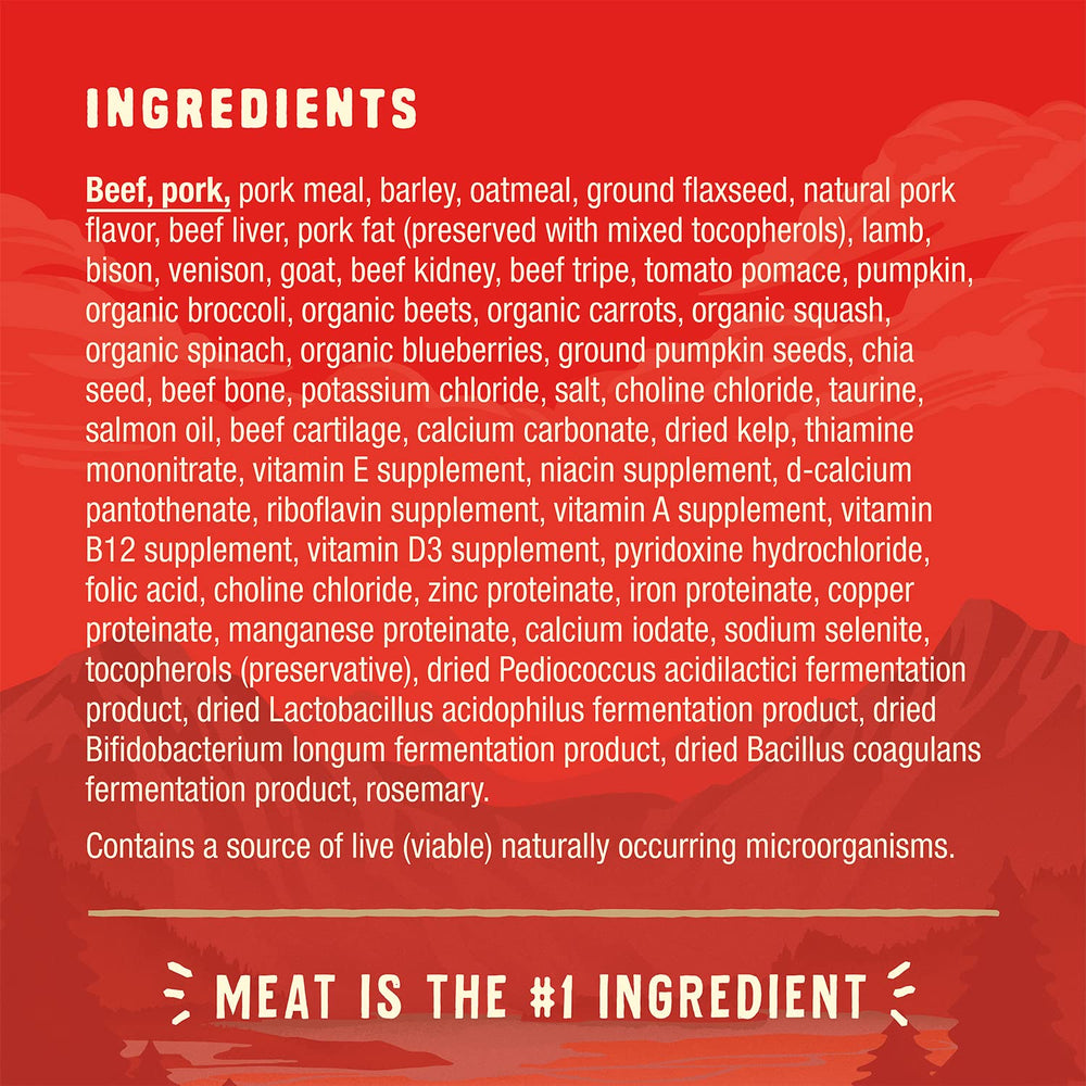 Stella & Chewy's Wild Red: cereales-sains favorisant une digestion facile.