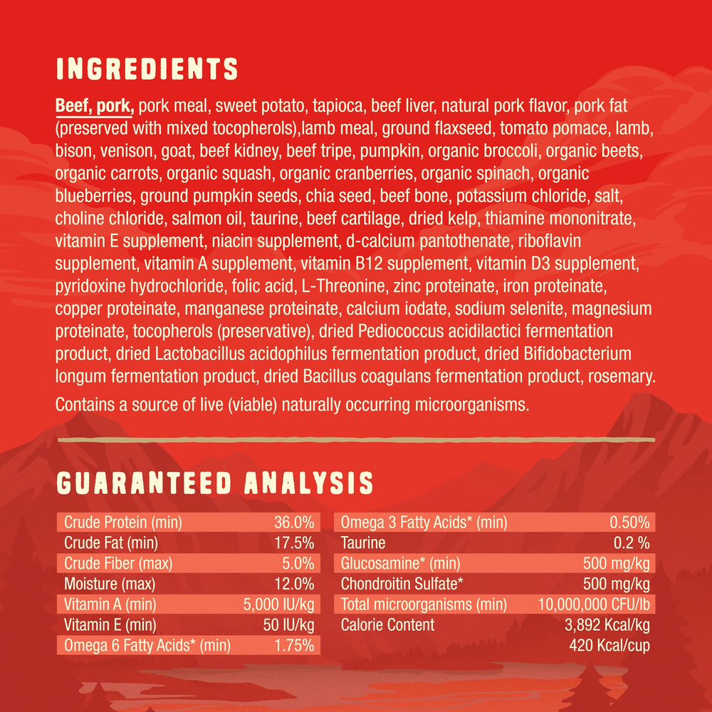 Stella & Chewy's Wild Red croquettes enrobées cru lyophilisées: goût irrésistible.