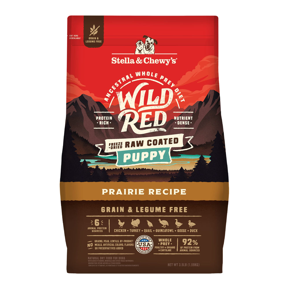 Stella & Chewy's Wild Red chiots croquettes: texture croquante et goût riche.