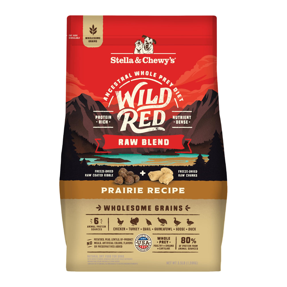 Stella & Chewy's Wild Red, sac 3-5 lb; pratique pour les repas quotidiens.