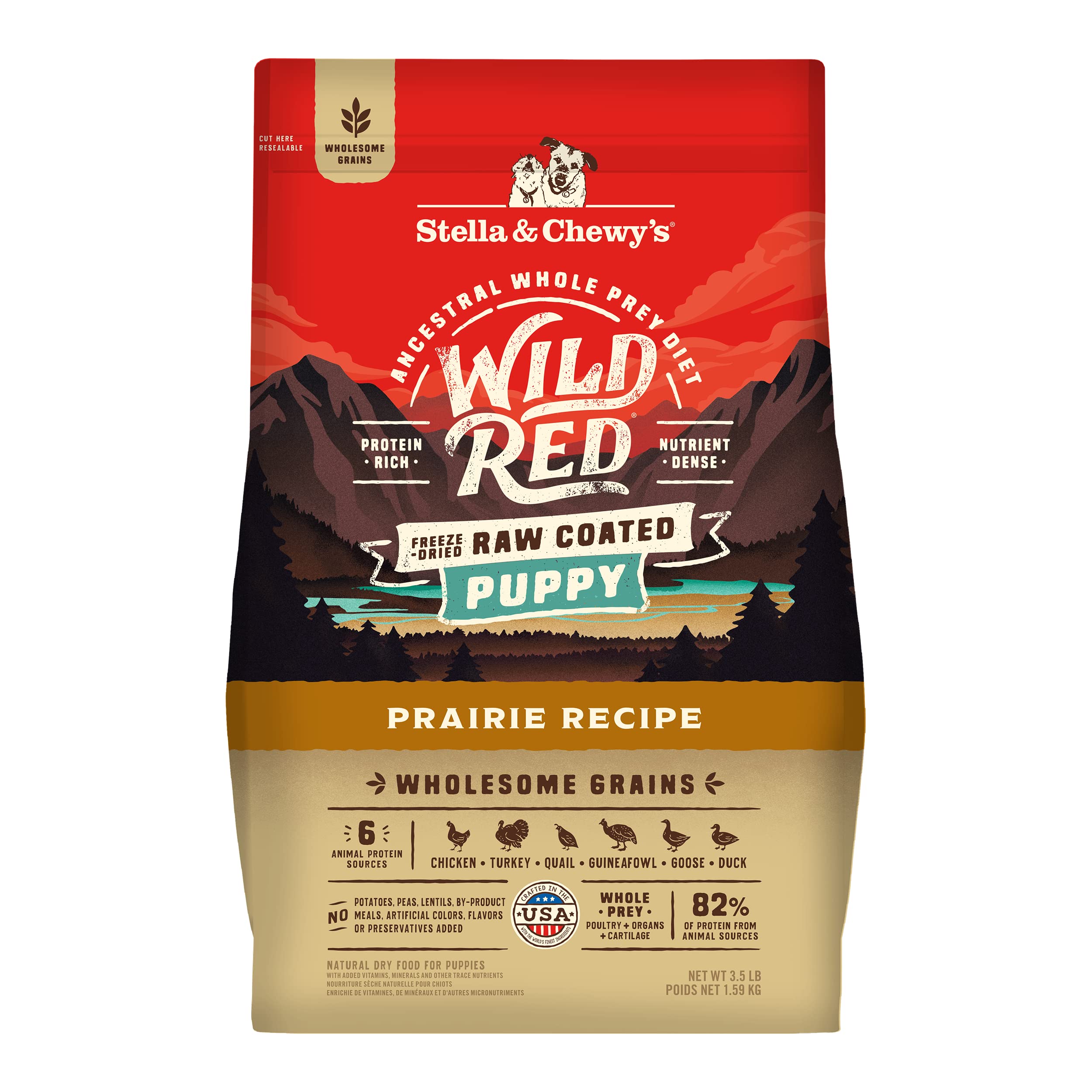 Stella & Chewy's Wild Red : sac croquettes chiot, croquant et appétissant