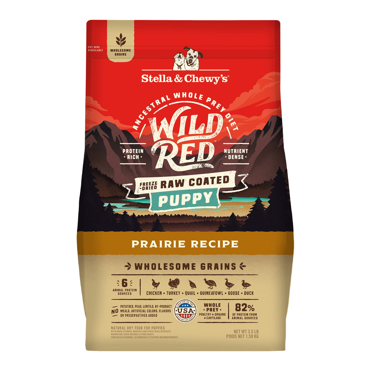 Stella & Chewy's Wild Red : sac croquettes chiot, croquant et appétissant