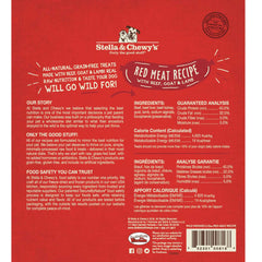 Étiquette montrant 97% viande et organes pour Stella & Chewy's Wild Weenies.