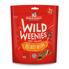 Emballage Stella & Chewy's Wild Weenies, pratique pour stockage et entraînement.